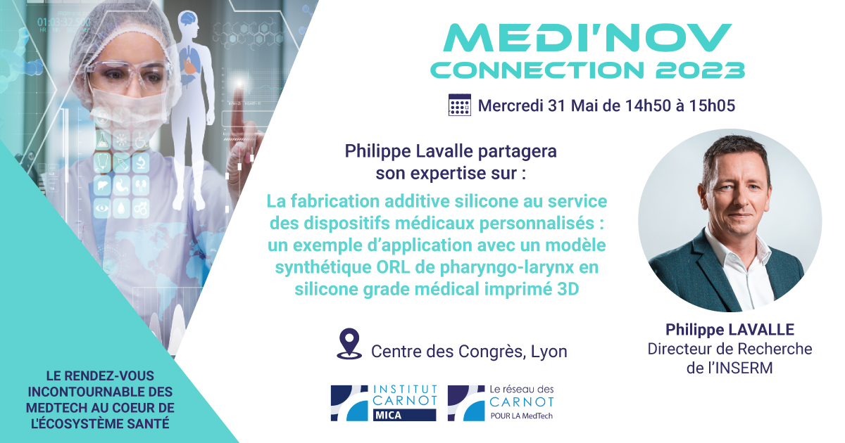 Phlippe Lavalle, Directeur de Recherche de l'INSERM présent à Medi'Nov Connection 2023